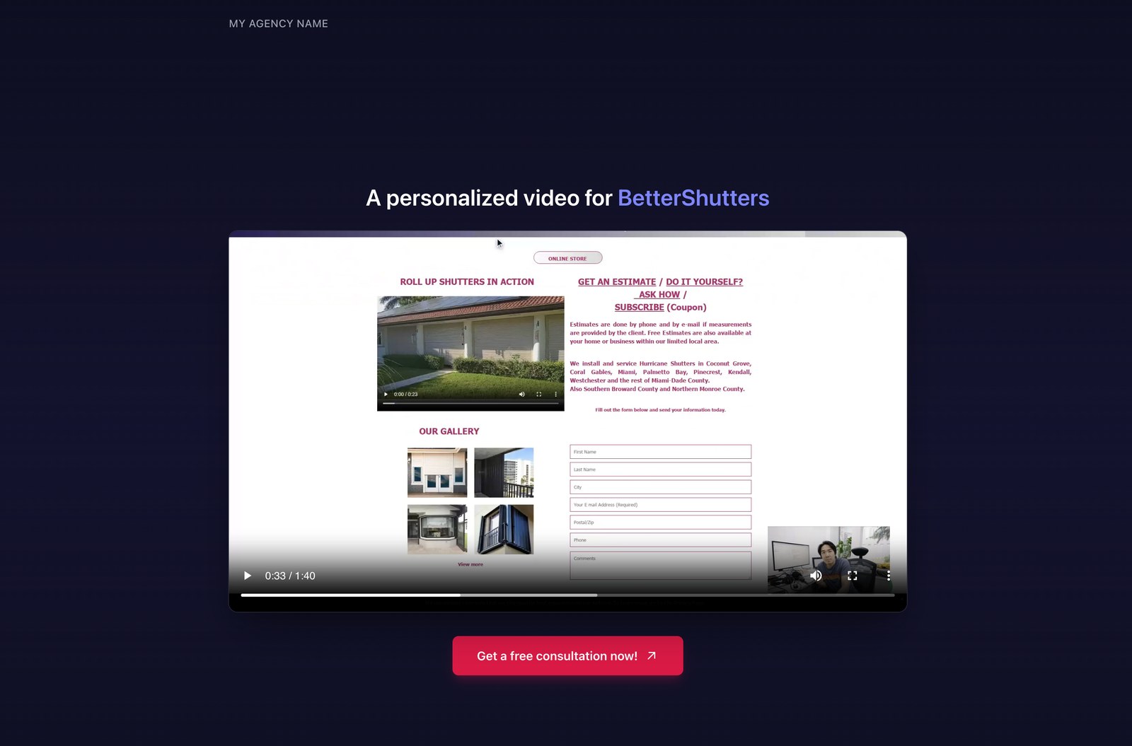 Phase 2 โ shareable personalized AI sales video page